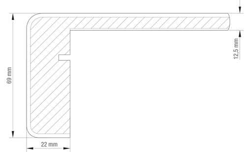 Masse laminatstufe classic