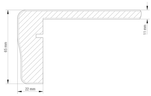 Masse laminatstufe elegance
