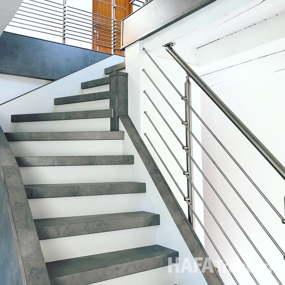Referenzbild: renovierte Treppe mit HAFA Renovierungsstufen