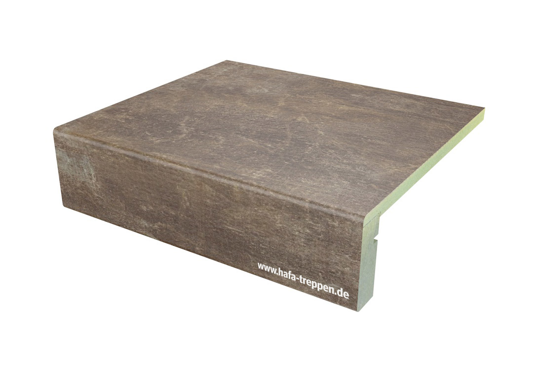 Stufenansicht Laminatstufe gerade Used Look