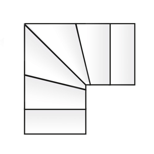 1/4 gewendelte Treppe